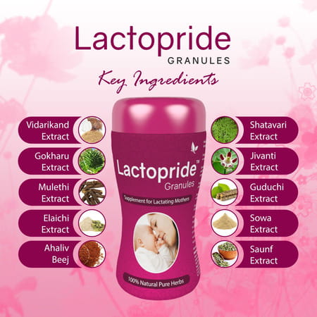 Lactopride Granules 200 Gm | Care For Breastfeeding Mother | Pack Of 4