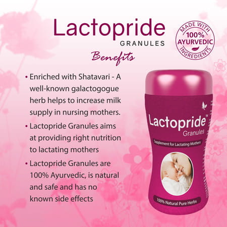 Lactopride Granules 200 Gm | Care For Breastfeeding Mother | Pack Of 4