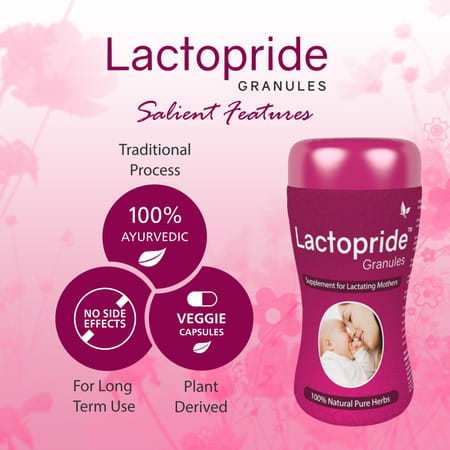 Lactopride Granules 200 Gm | Care For Breastfeeding Mother | Pack Of 4