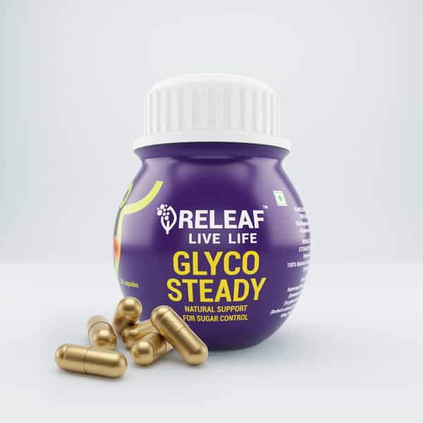 Releaf Glyco Steady Herbal Glucose Support Capsules 60N