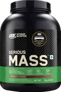 Optimum Nutrition (on) Serious Mass High Weight Gain Powder - 6.6 Lbs 3 Kg (chocolate)