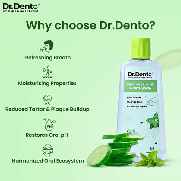 Cucumber Mint Mouthwash- 300 Ml