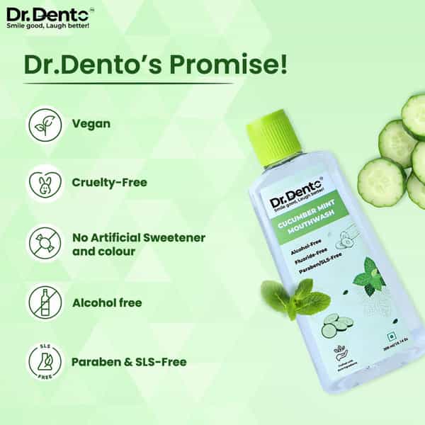 Cucumber Mint Mouthwash- 300 Ml