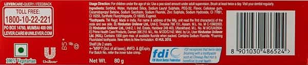 Close Up Ever Fresh Red Hot Gel Toothpaste - 80 Gm