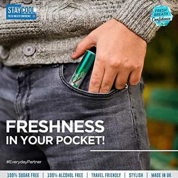 Staycool Breath Freshener Spray - Cool Mint Spearmint - Pack Of 2