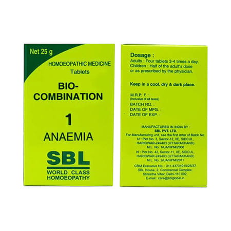 Sbl Bio-Combination 25 Tablet 450 Gm