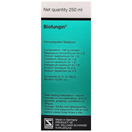 Dr. Willmar Schwabe Germany Biofungin Syrup | Stomach Care 250 Ml
