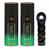 St.John Cobra Sport 150ml*2 Deodorant For Men & Cobra 15ml Perfume For Men Pack Of 3