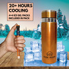 Outer Woods Insulin Cooler Bottle Case With 8 Mini Ice Gel Packs | 20+ Hrs Cooling | Medium - Golden