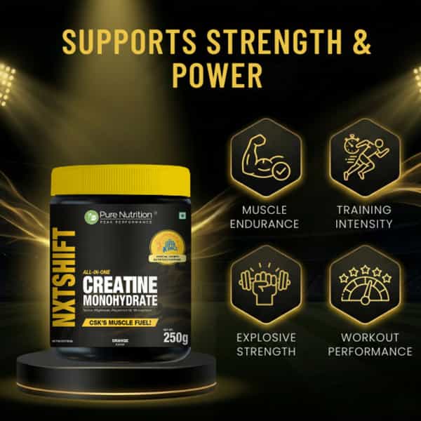 Pure Nutrition Nxtshift Creatine Monohydrate Powder - 250G (Orange)