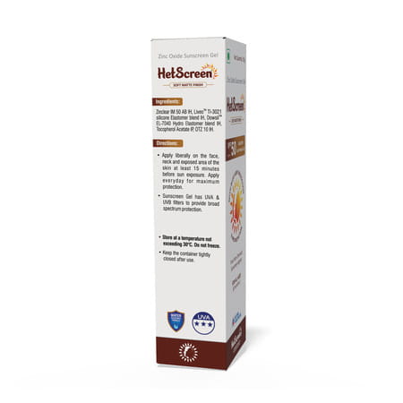 Hetscreen Sunscreen Gel | Spf 50 Pa+++ | 150 Gm