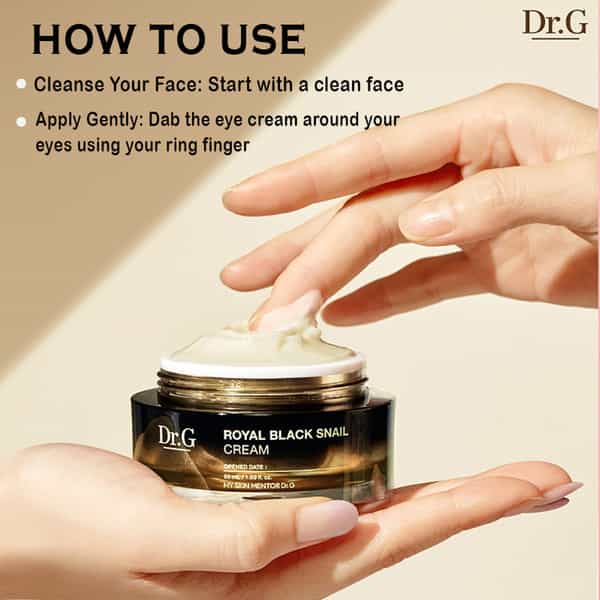 Dr.g Royal Black Snail Cream - Korean Skincare | Face Moisture Cream - 50Ml