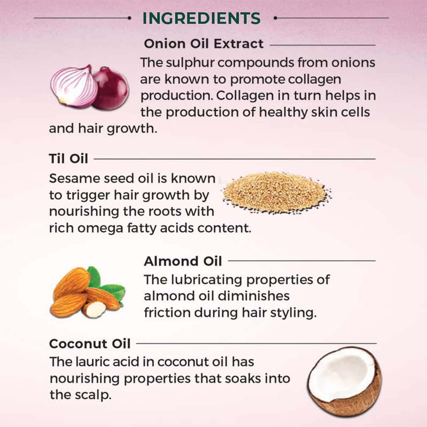 Buy VASMOL ONION HAIR OIL HELPS CONTROL HAIR FALL I FOR SHINY SMOOTH