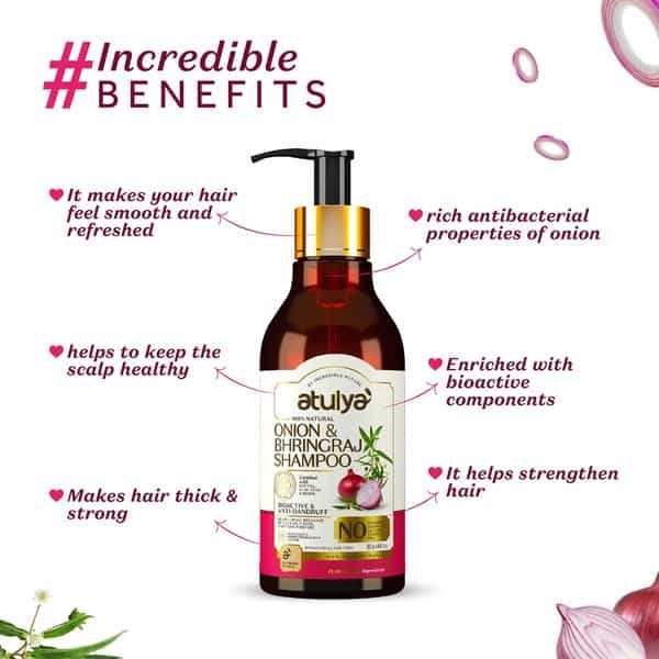 Atulya Onion Bhringraj Hair Shampoo 300 Ml