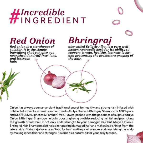 Atulya Onion Bhringraj Hair Shampoo 300 Ml