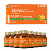 Carbamide Forte Vitamin D3 60000Iu Shots | Vitamin D3 60000 Iu Sugar Free Oral Solution (Pack Of 8)