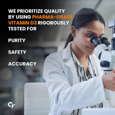 Carbamide Forte Vitamin D3 60000iu Shots | Vitamin D3 60000 Iu Sugar Free Oral Solution (Pack Of 8)