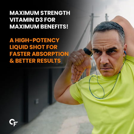 Carbamide Forte Vitamin D3 60000iu Shots | Vitamin D3 60000 Iu Sugar Free Oral Solution (Pack Of 8)