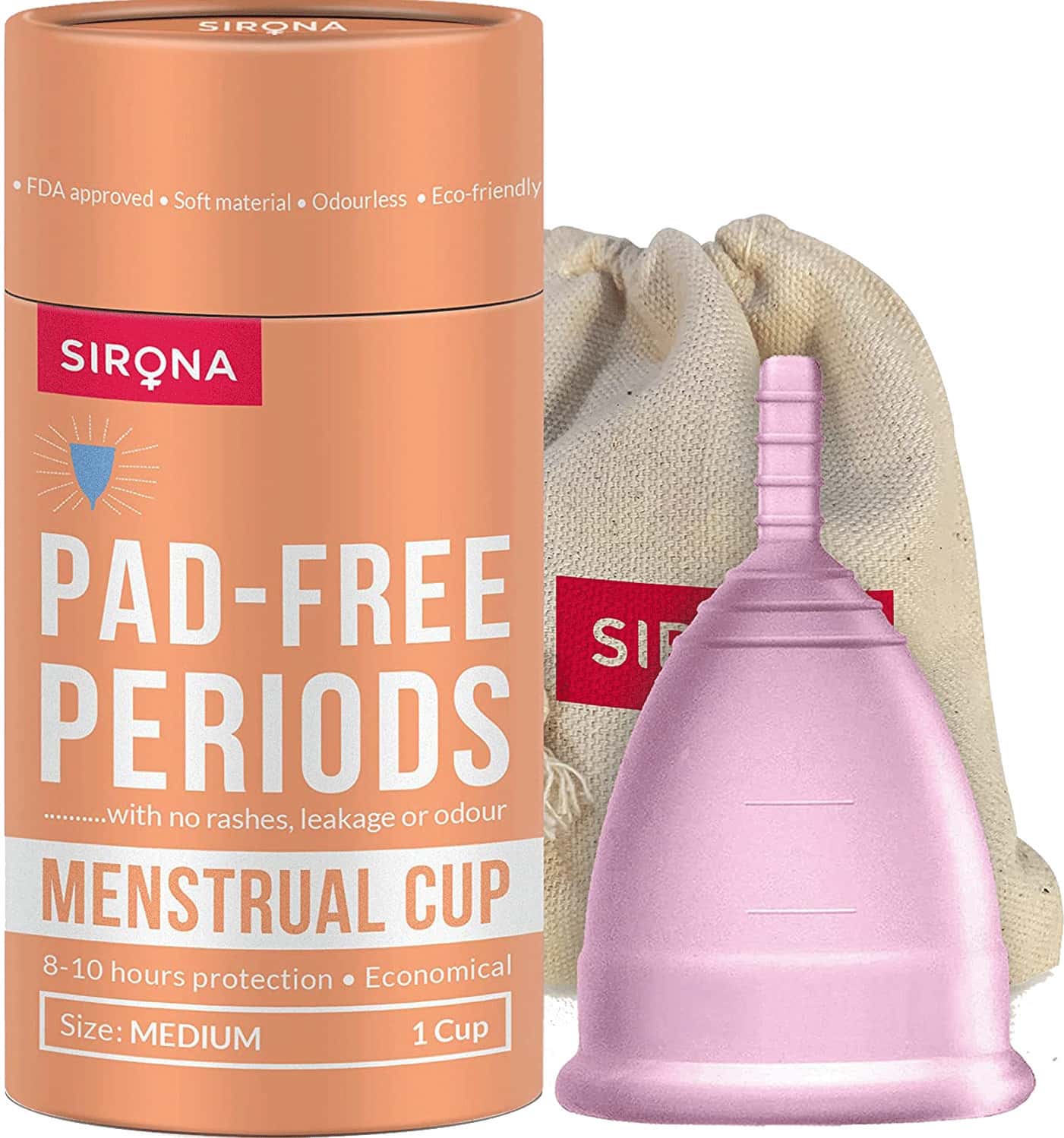 Sirona Pad Free Periods Menstrual Cup Medium - 1