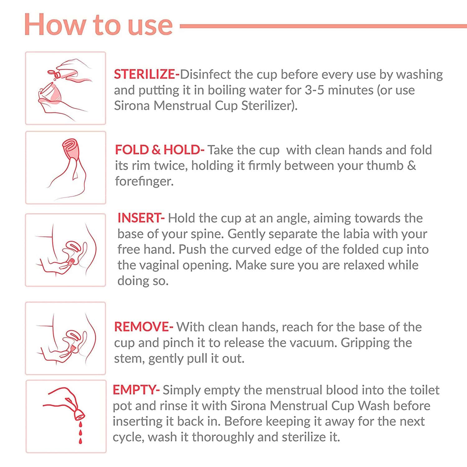 Buy SIRONA PAD FREE PERIODS MENSTRUAL CUP MEDIUM 1 Online & Get Upto