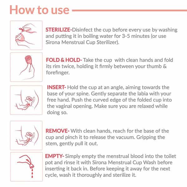 Sirona Pad Free Periods Menstrual Cup Medium - 1