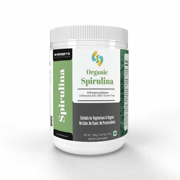 Buy SHARRETS ORGANIC SPIRULINA POWDER FOR HAIR, SKIN, IMMUNITY NO PRESERVATIVES, HALAL