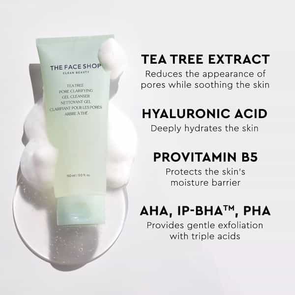 The Face Shop Tea Tree Pore Clarifying Gel Cleanser
