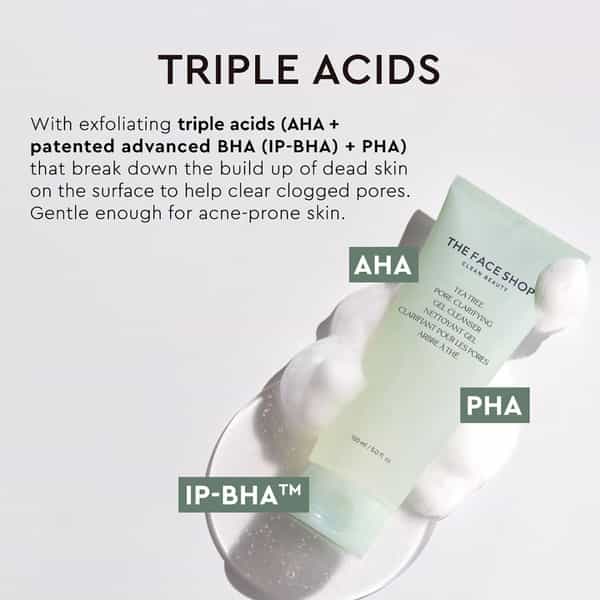 The Face Shop Tea Tree Pore Clarifying Gel Cleanser