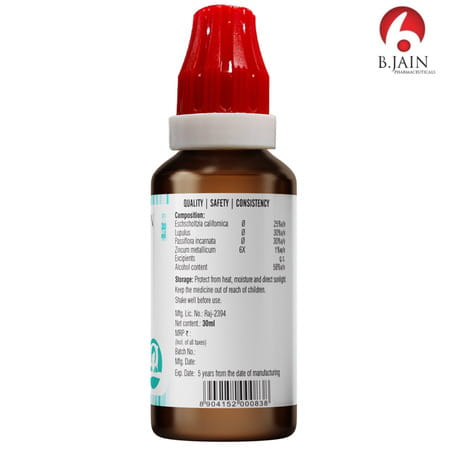 Bjain Omeo Sleep Drops For Insomnia & Associated Headache - 30ml