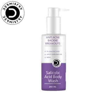 Dermistry 1% Salicylic Acid Neem Zinc Niacinamide Back Acne Prone Oily Skin Exfoliating Body Wash