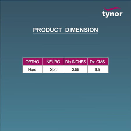 Tynor Exercising Ball Pu Yellow Ortho 1 Unit