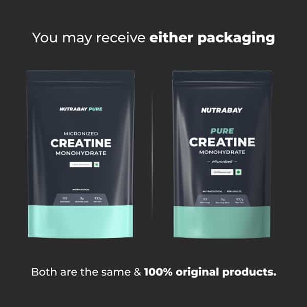 Nutrabay Pure Micronised Creatine Monohydrate - 100G Unflavoured