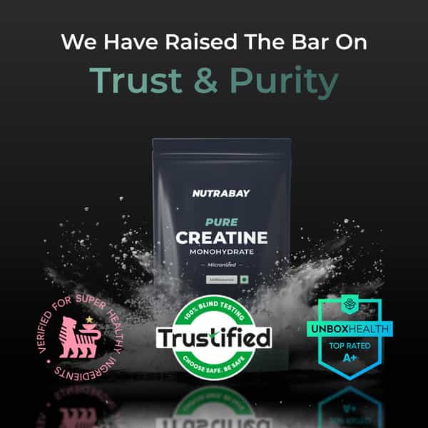 Nutrabay Pure Micronised Creatine Monohydrate - 100G Unflavoured