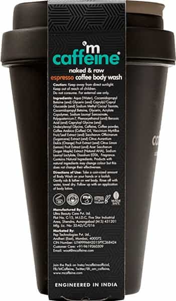 Mcaffeine Espresso Energizing Coffee Body Wash With Natural Aha For Exfoliation