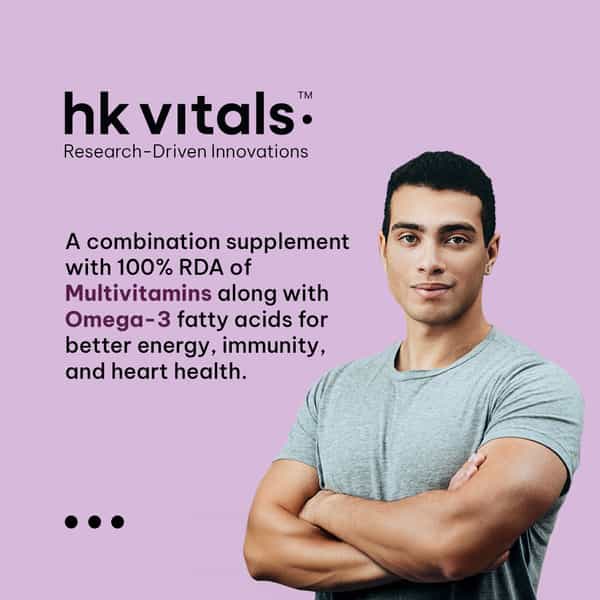 Hk Vitals Multivitamin With Omega-3 Supplement (60 Capsules)