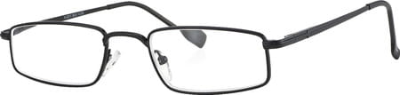 Klar Eye Full Rim Rectangle Reading Glasses Men And Women +0.75 To +3.50+1 Power Shiny Black