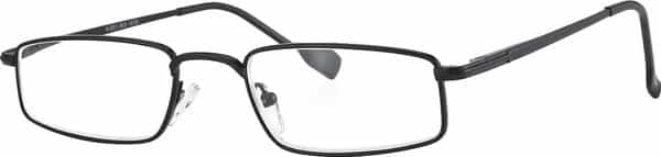 Klar Eye Full Rim Rectangle Reading Glasses Men And Women +0.75 To +3.50+1 Power Shiny Black
