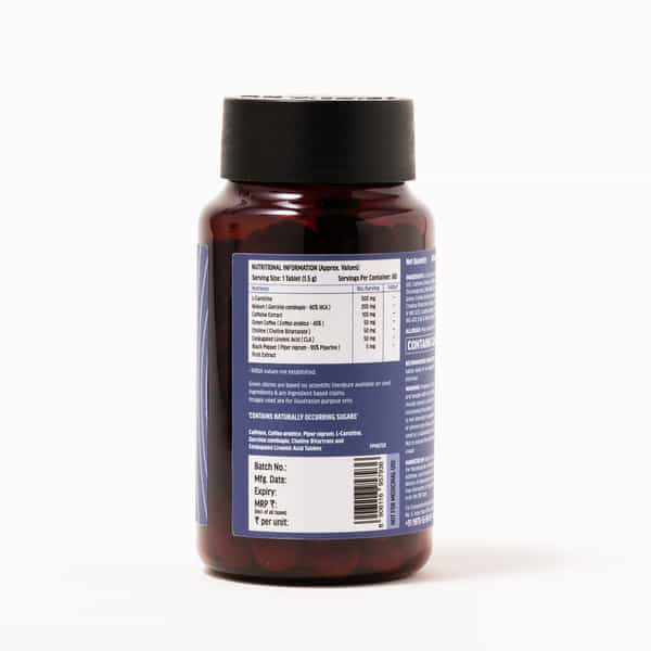 Hk Vitals Fat Burner (60 Tablets) | With L-Carnitine | Garcinia Cambogia | & Caffeine