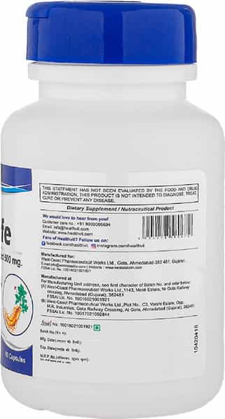 Healthvit Ginlife Korean Ginseng Extract 500 Mg - 60 Capsules
