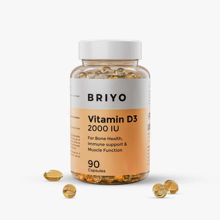Briyo Vitamin D3 2000 Iu 90 Softgel Capsules