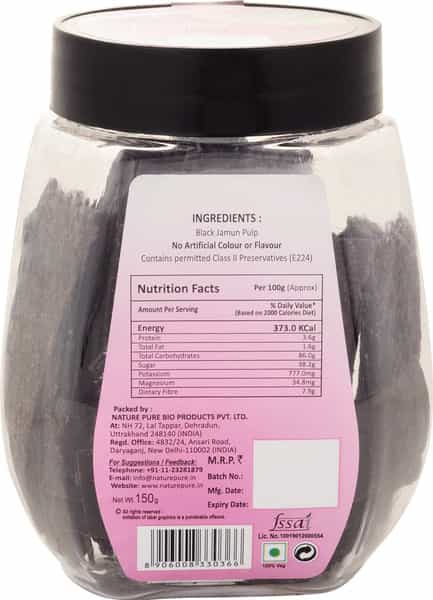 Nature Pure Jamun Strips - Pack Of 1 Jar X 150G
