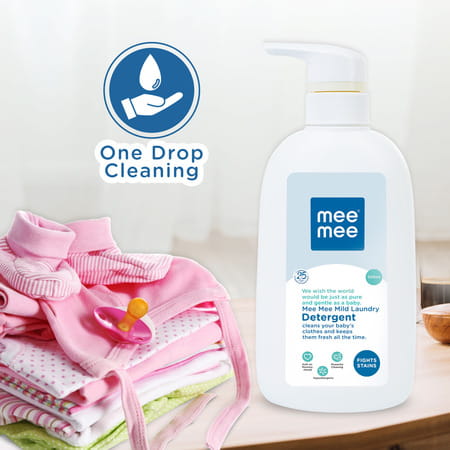 Meemee Mild Baby Liquid Laundry Detergent Liquid Detergent (500ml)