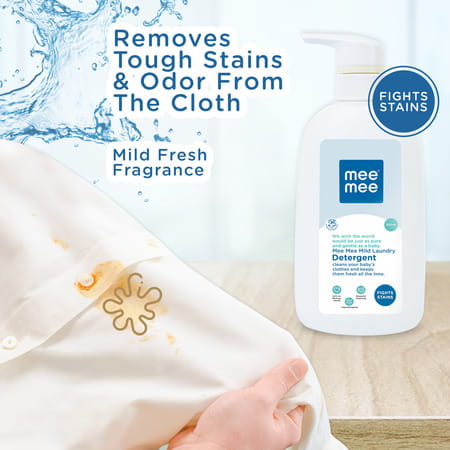 Meemee Mild Baby Liquid Laundry Detergent Liquid Detergent (500ml)