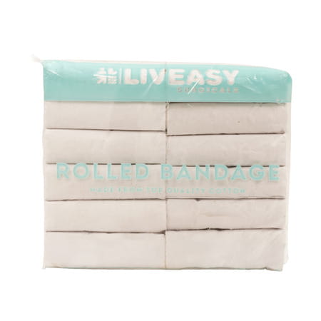 Liveasy Surgical'S Rolled Bandage Pack Of 12 7.5cmx3m