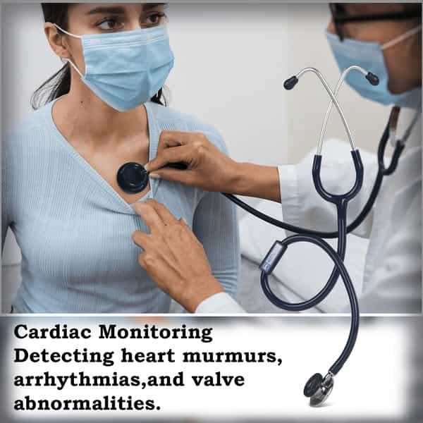 Bpl Medical Technologies St-02 Brass Adult Chest Piece Stethoscope - Blue