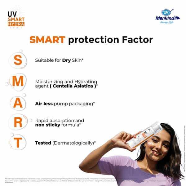 Uv Smart Hydra Spf 50+ Sunscreen Gel 50 Ml