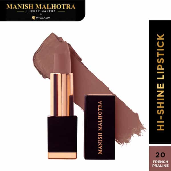 Manish Malhotra Beauty By Myglamm Hi-Shine Lipstick-French Praline