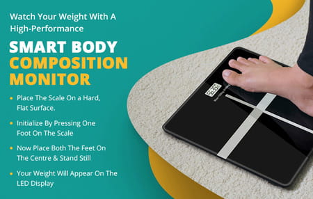 Pharmeasy Smart Body Scale With 18 Vitals Check