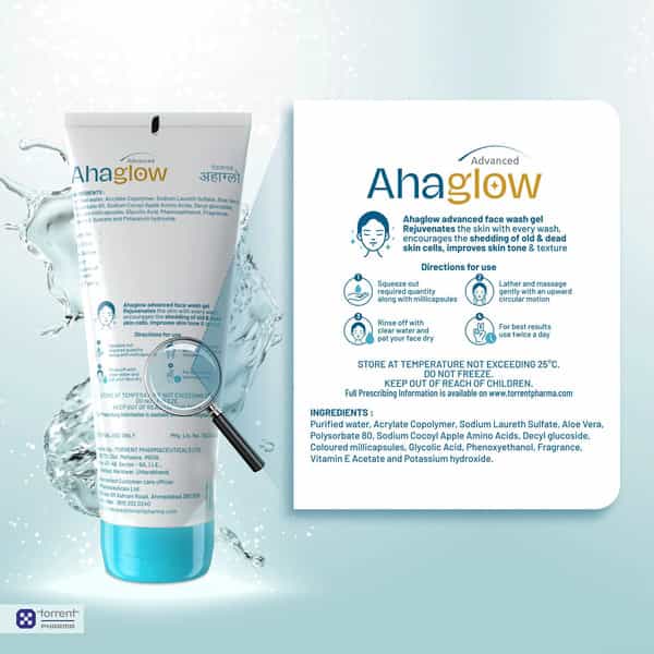 Ahaglow Advanced Tube Of 100Gm Face Wash Gel