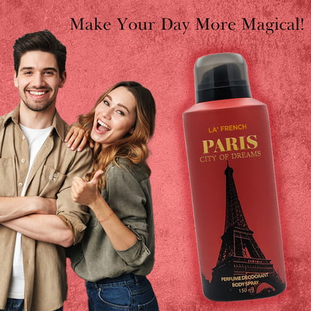 La French Paris City Of Dreams Deodorant For Men & Women | 150ml